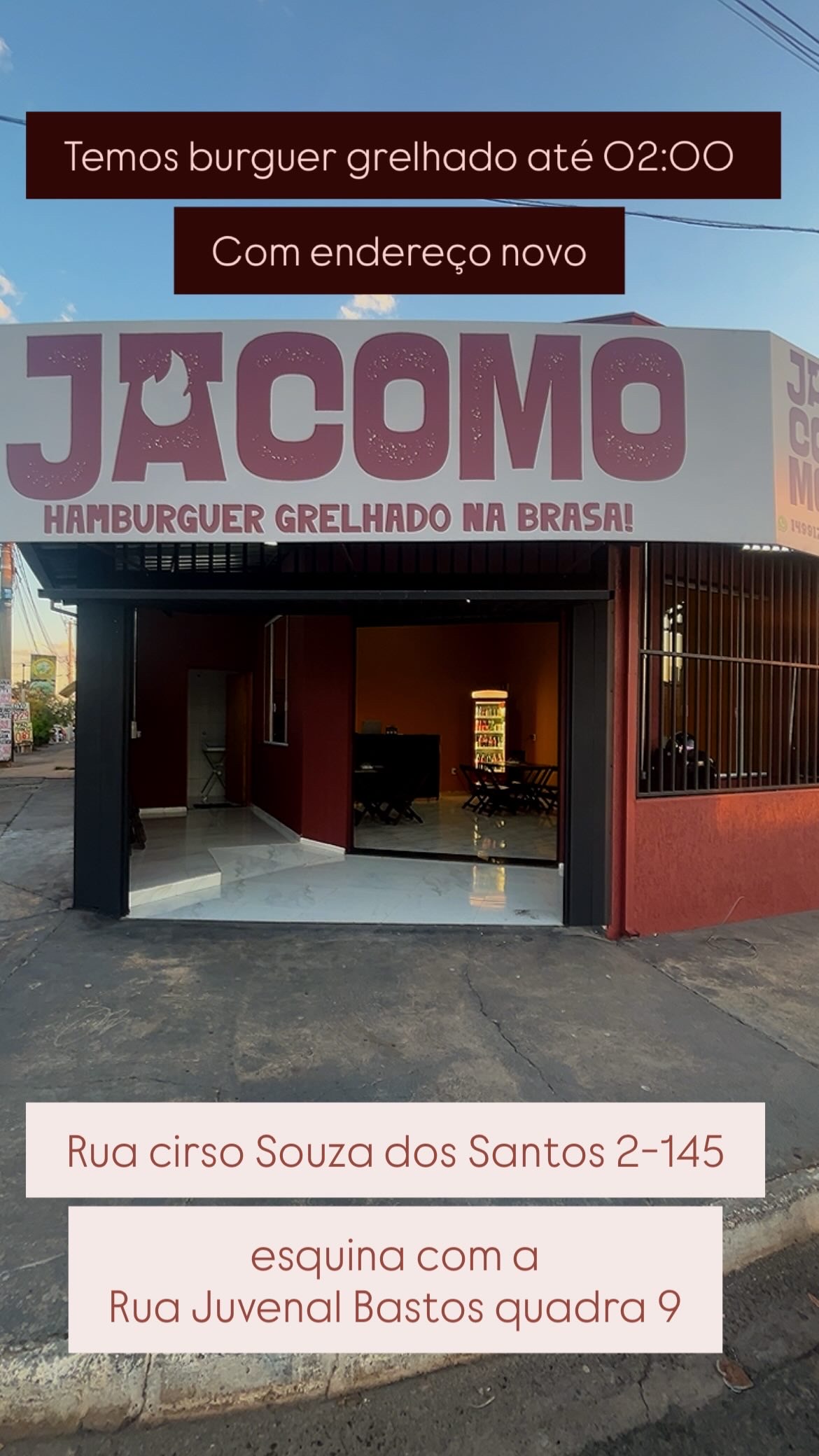 Jacomo Burguer - hambúrguer grelhado, artesanal, lanches, porções e drinks